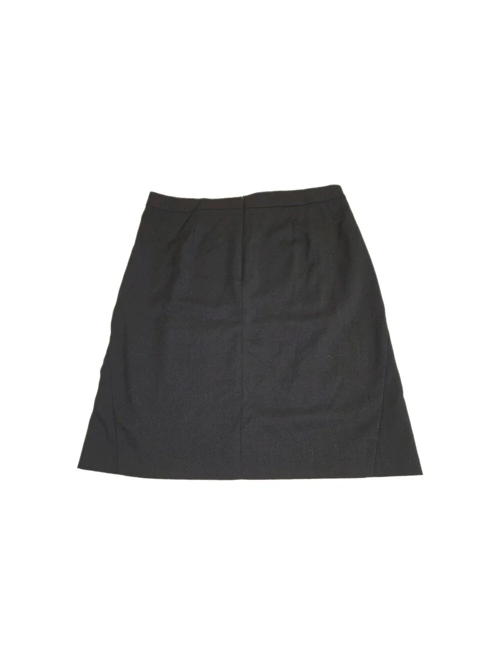 Brooks Brothers Black Skirt Womens 12 Wool Basic Straight Office Career Luxury